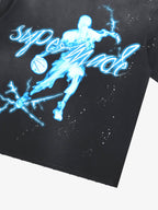 precipice Energy Burst Basketball Electric Graphic T-Shirt