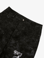 precipice Roman Column Pattern Embroidered Jeans