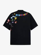 Colorful Fun Pattern Crew Neck T-Shirt