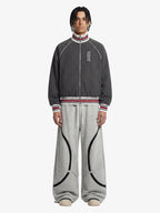 Pinstripe Vertical Embroidery Track Jacket