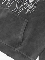 Original Distressed SPMD Graphic Cotton Hoodie