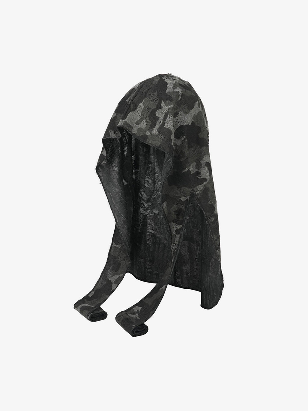 Dark Punk Camouflage Hooded Cape