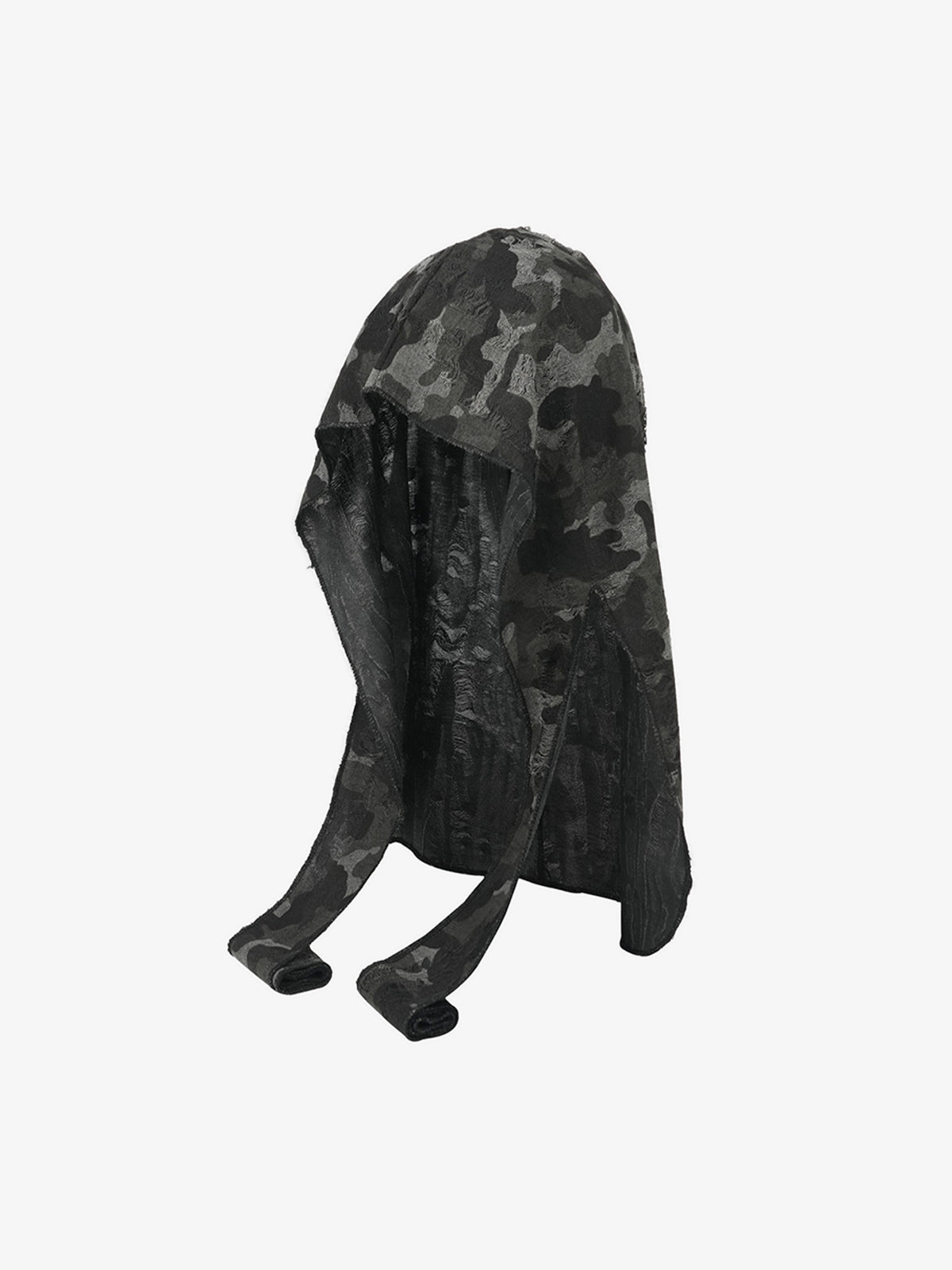 Dark Punk Camouflage Hooded Cape