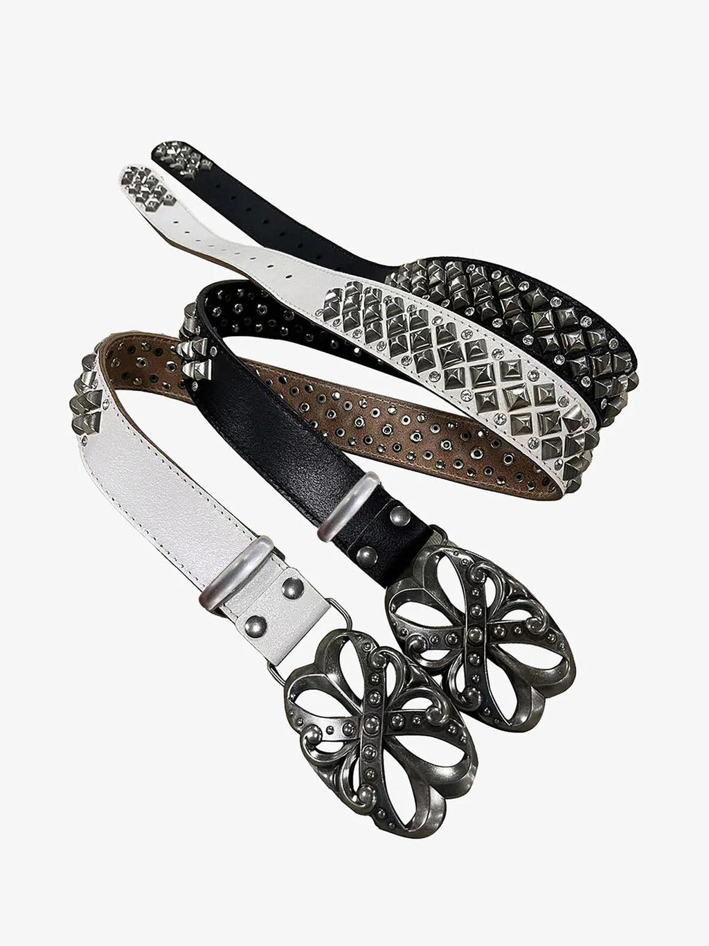 Theprecipice Retro Punk Rhinestone Belt - 2175