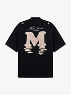 Vintage Patchwork Embroidered Letter T-Shirt