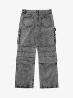 Theprecipice American Street Style Washed Distressed Work Jeans - 2354