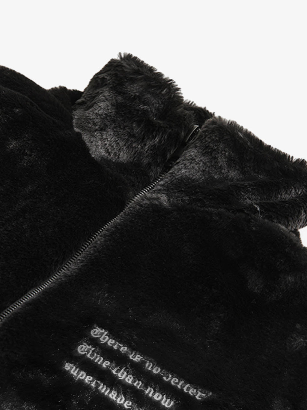 Theprecipice Street Letter Embroidered Fleece Jacket - 1838