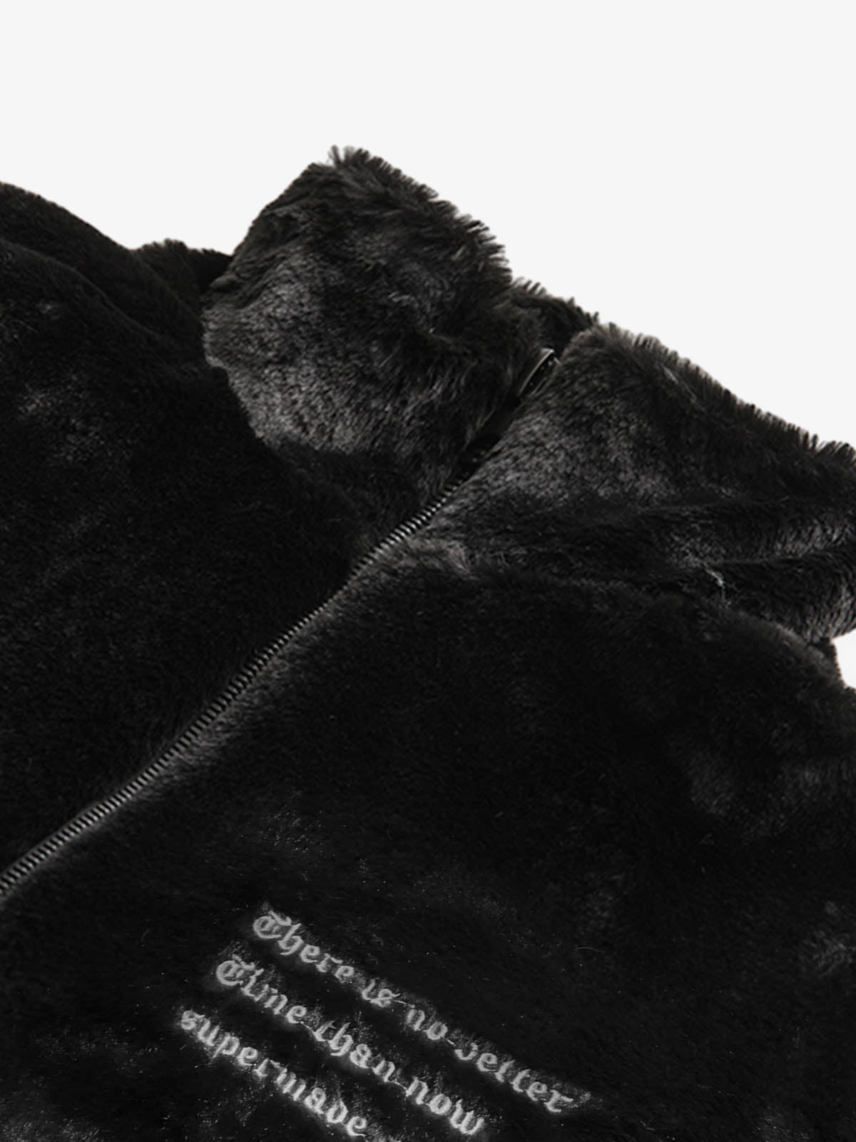 Theprecipice Street Letter Embroidered Fleece Jacket - 1838