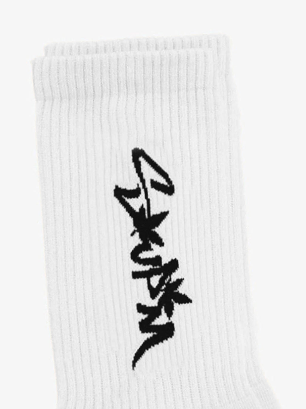 SUPM Unique Logo Letter Print Crew Socks