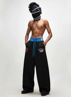 Vintage Paratrooper Layered Look Sweatpants - 2556