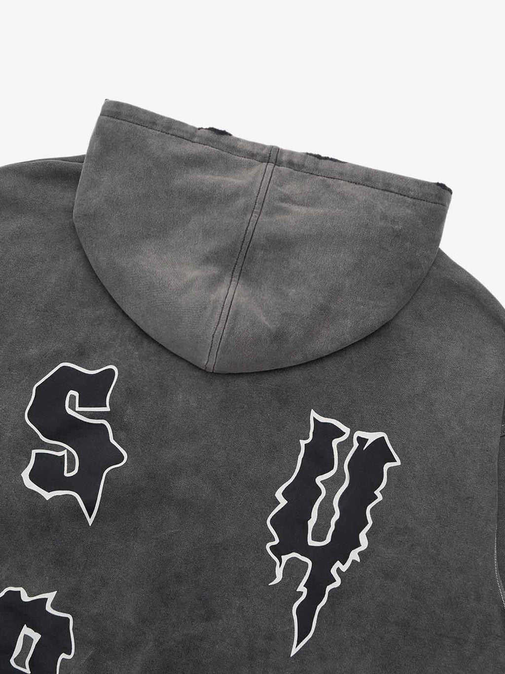 Original Distressed SPMD Graphic Cotton Hoodie