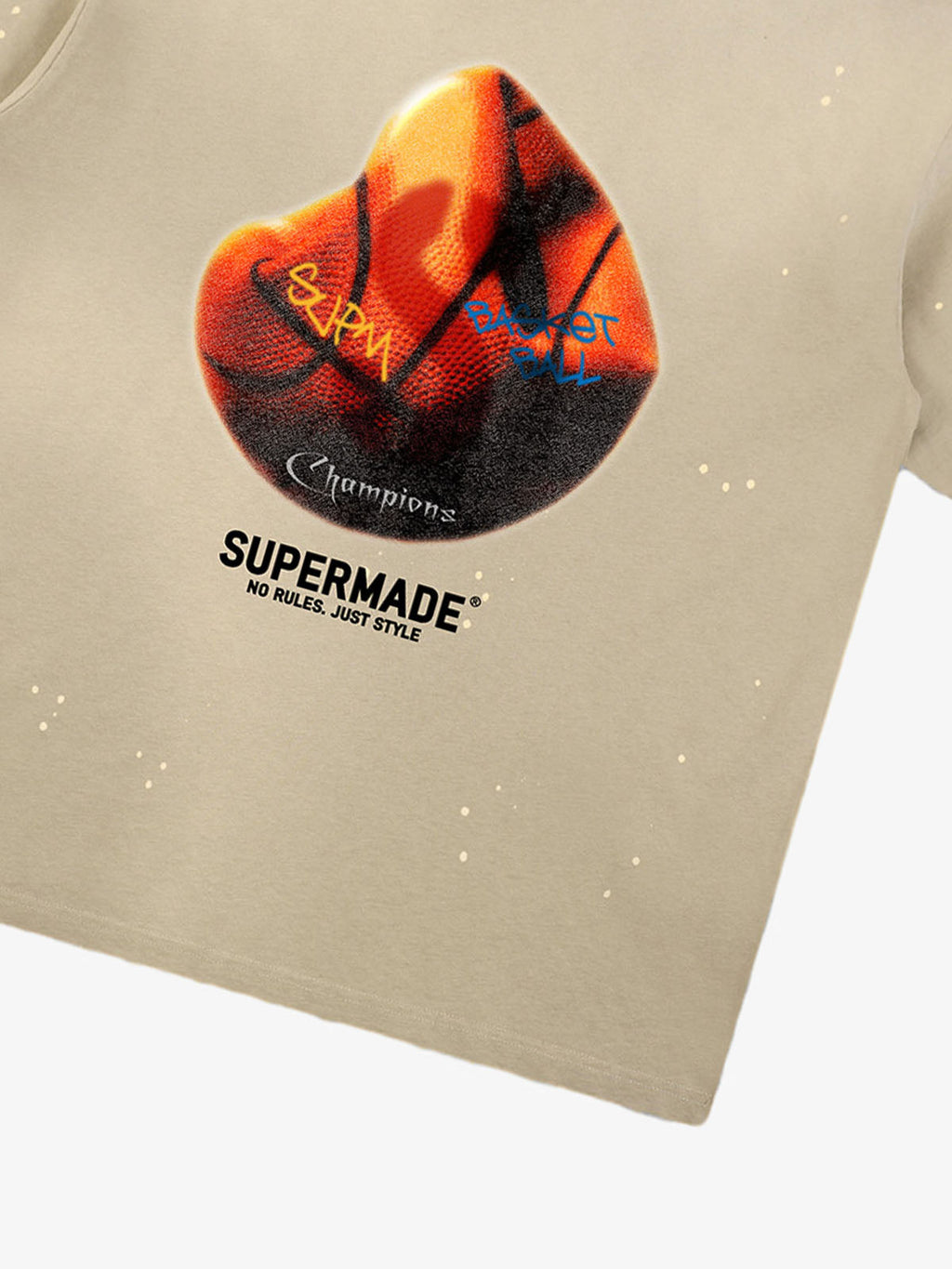 precipice Abstract Basketball Texture Graphic T-Shirt