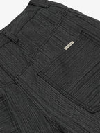 Striped Textured Reverse Pocket Pants