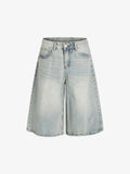 Light Wash Loose Fit Denim Jorts