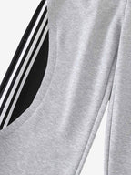 Layered Double-Waistband Wide-Leg Sweatpants