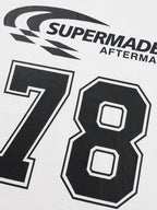 Jersey Digital Print Colorblock Long-Sleeved T-Shirt