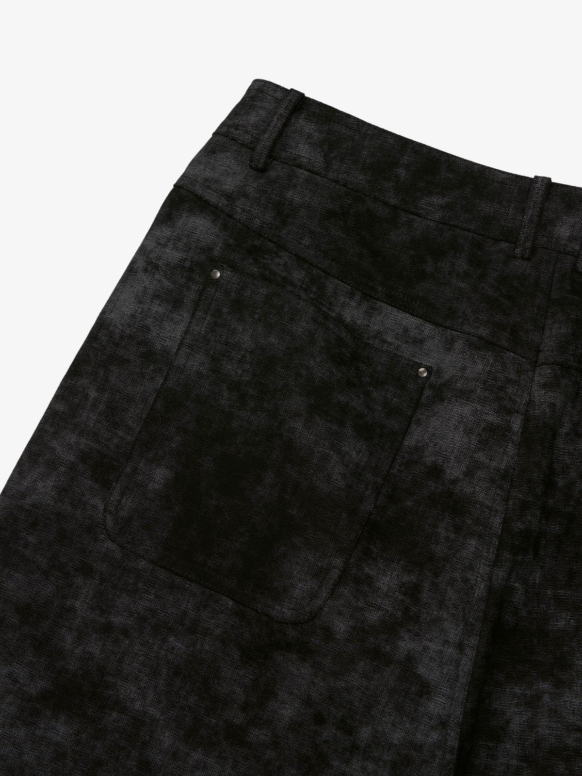 precipice Roman Column Pattern Embroidered Jeans
