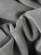 Distressed Patchwork Raw-Edge Layered-Hem Fleece Hoodie