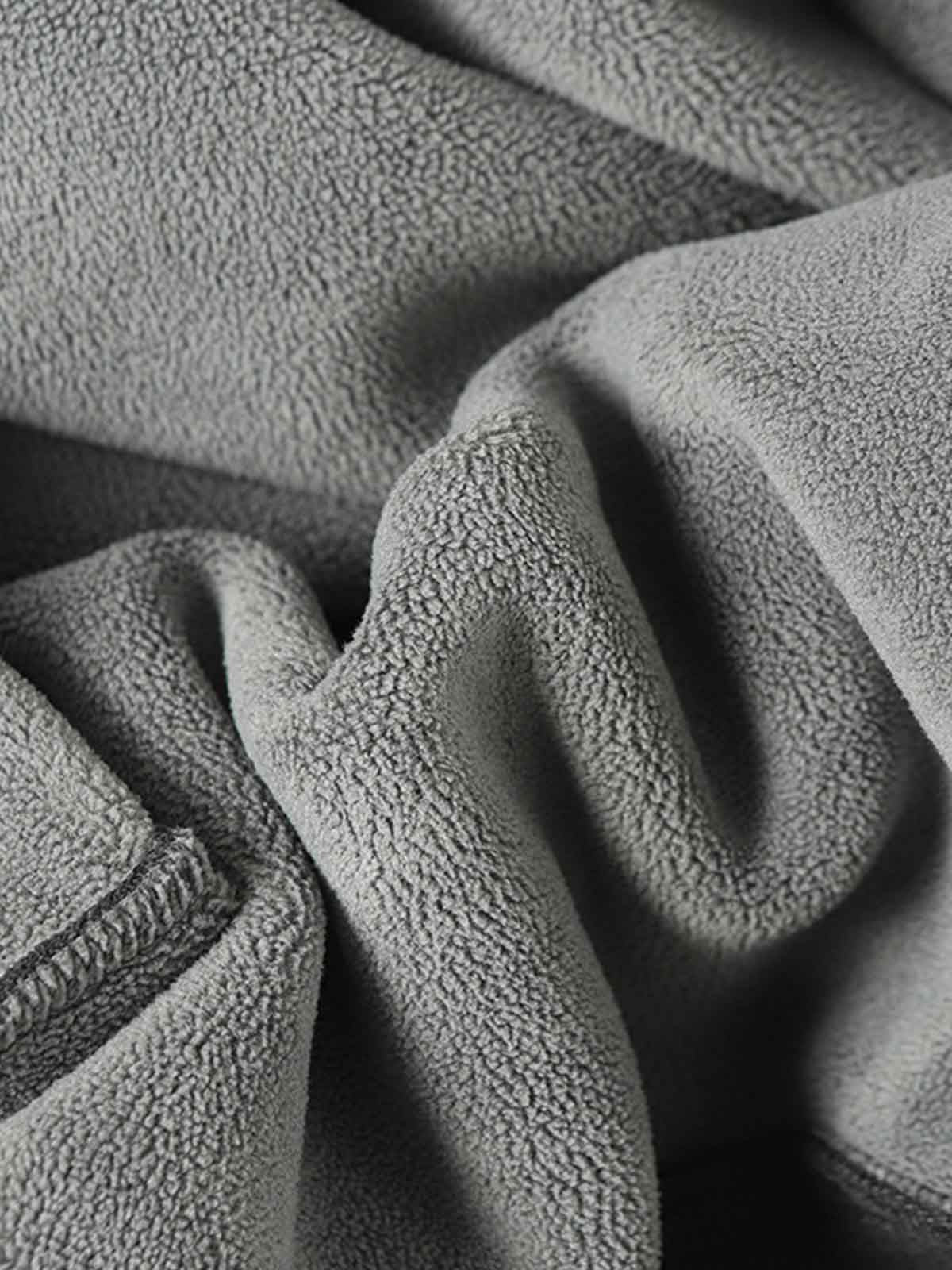 Distressed Patchwork Raw-Edge Layered-Hem Fleece Hoodie