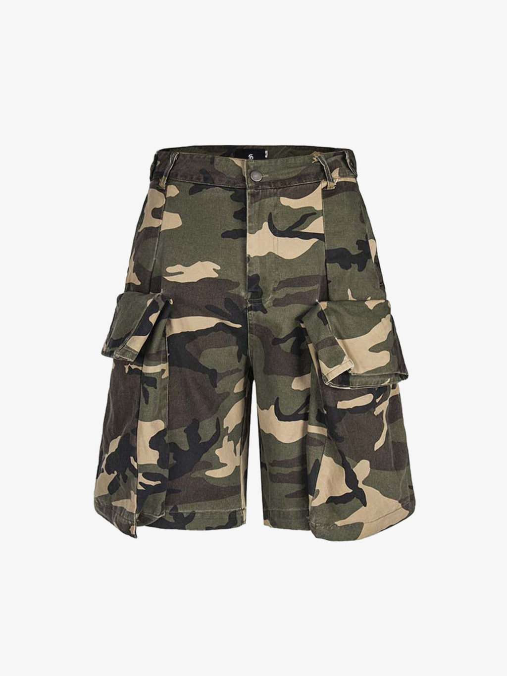 Camouflage Cotton Cargo Multi Pocket Jorts