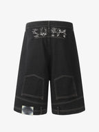 Washed Waistband Hem Jorts