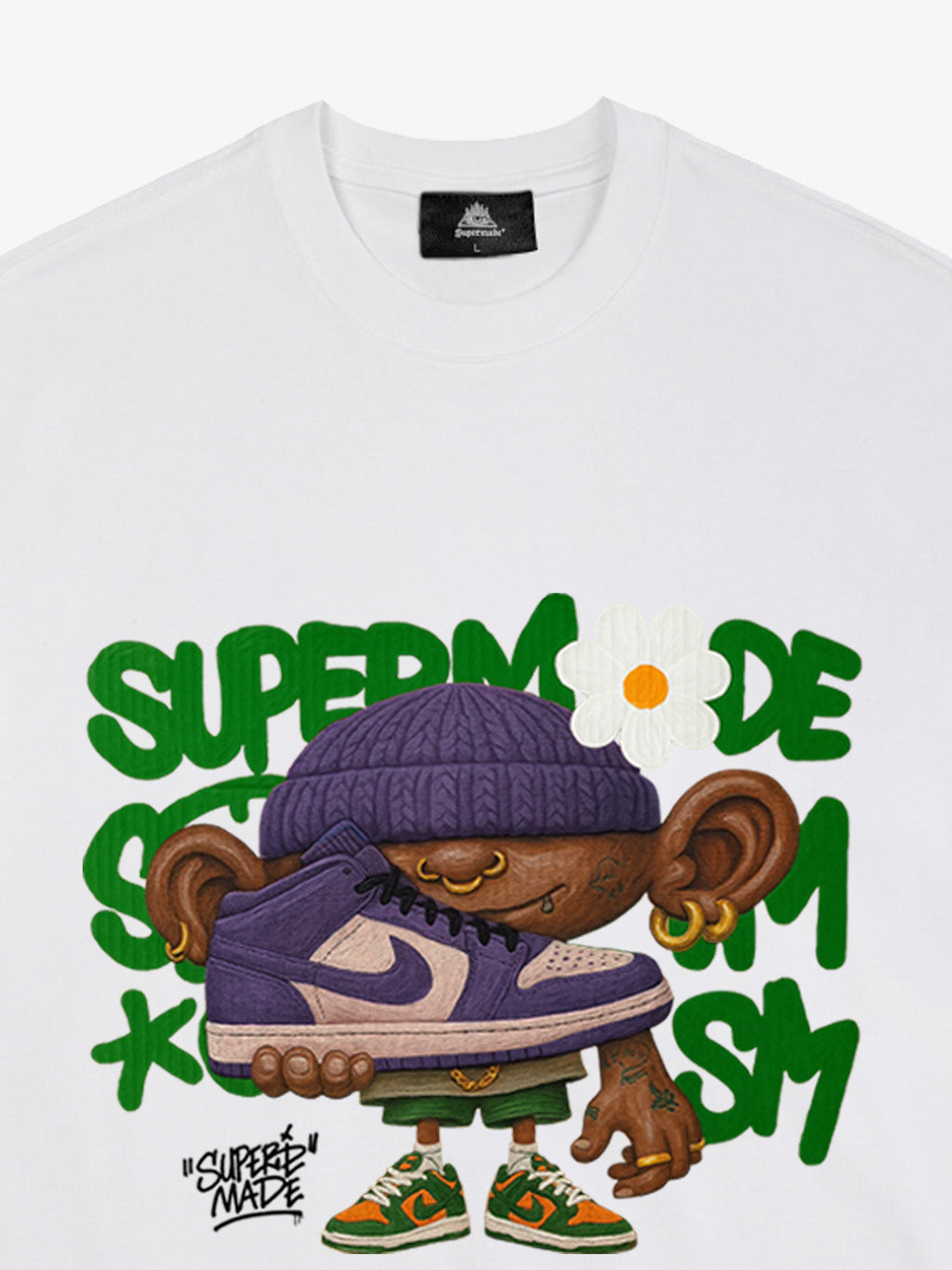Street Cartoon Sneaker Graffiti Sneaker T-shirt