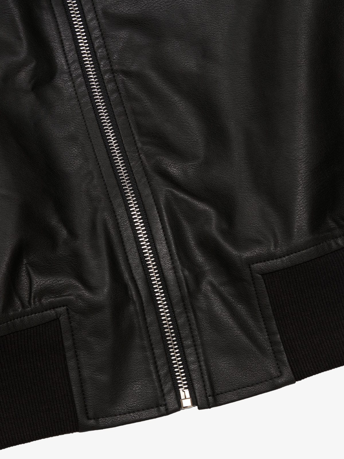 Thorn Destruction Frame Pattern Leather Vest