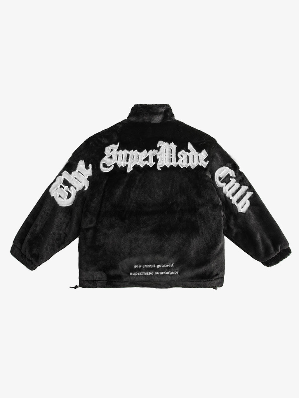 Theprecipice Street Letter Embroidered Fleece Jacket - 1838