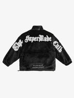Theprecipice Street Letter Embroidered Fleece Jacket - 1838