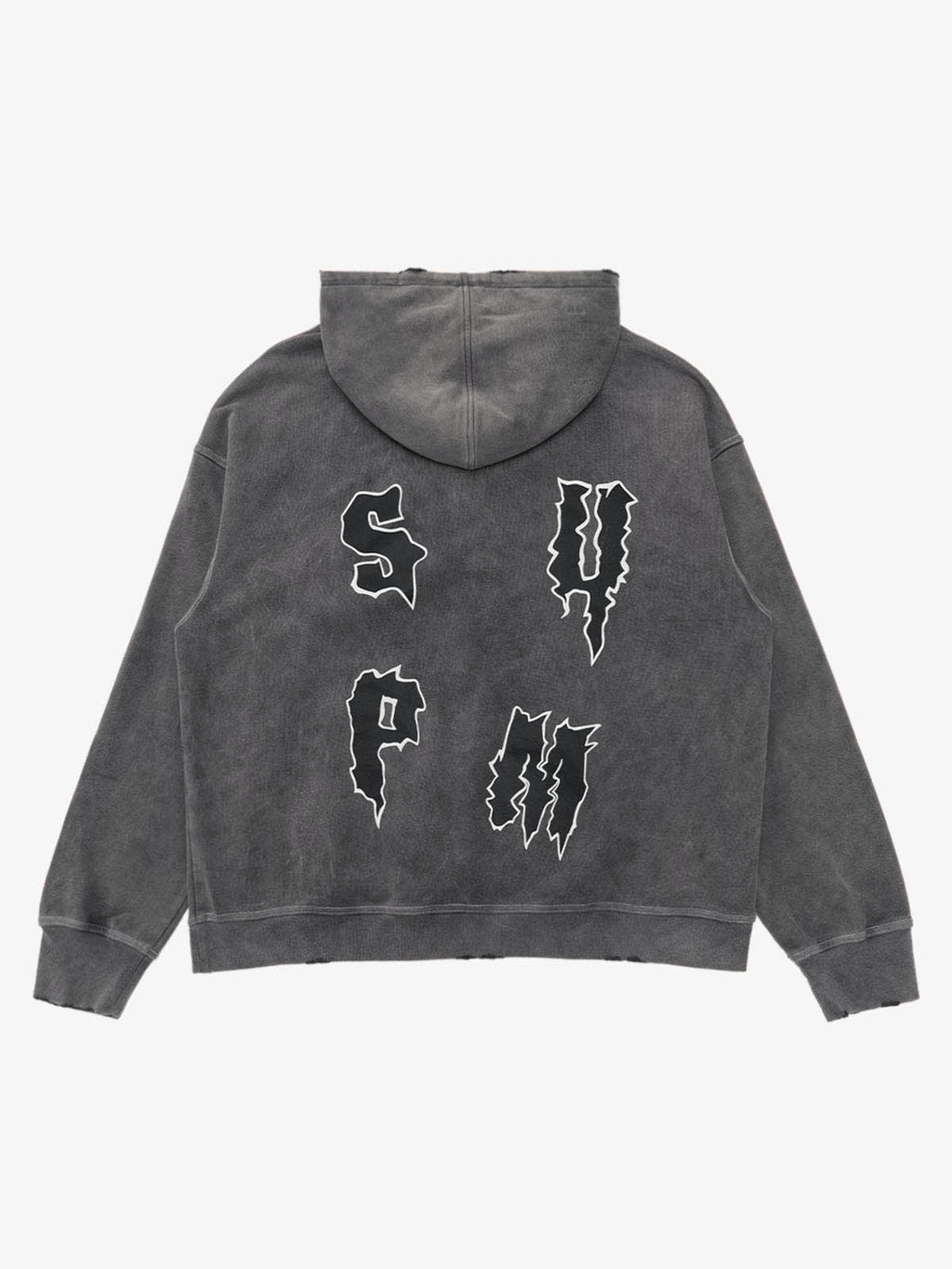 Original Distressed SPMD Graphic Cotton Hoodie