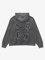 Original Distressed SPMD Graphic Cotton Hoodie