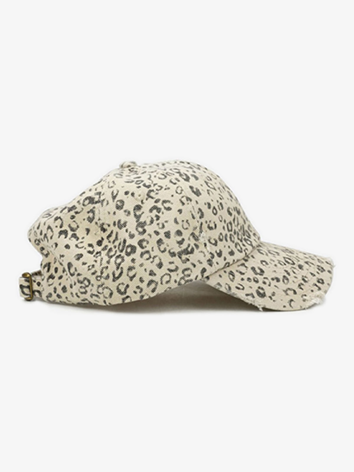 Vintage Leopard Print Distressed Baseball Cap