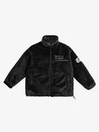 Theprecipice Street Letter Embroidered Fleece Jacket - 1838