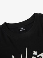 Hip-Hop Punk Faux Two-Piece Long-Sleeved T-Shirt - 2457