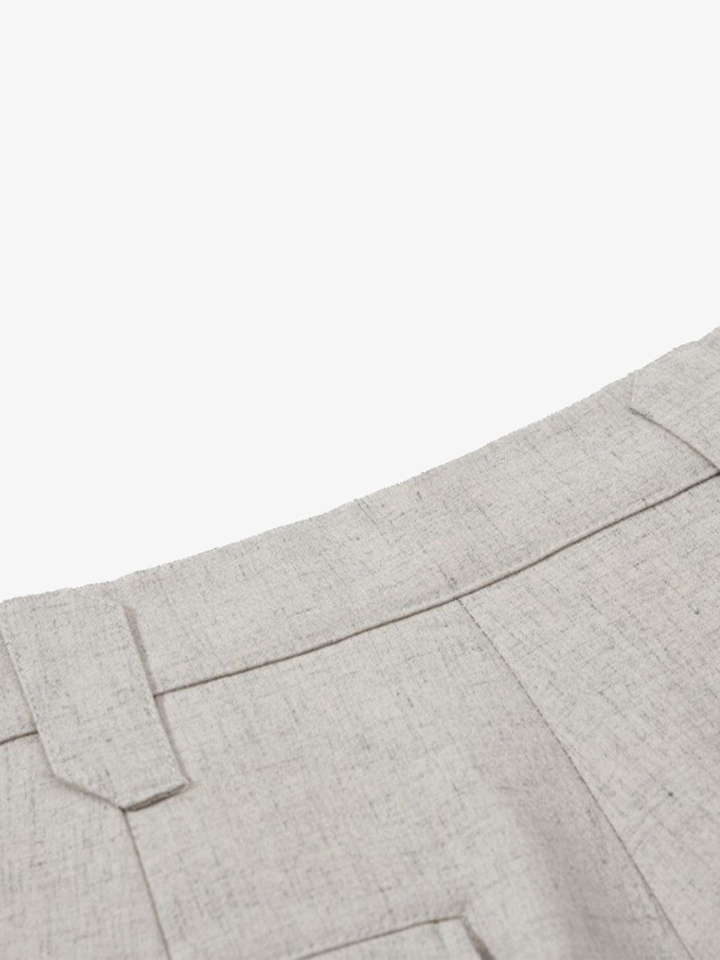 Tie Detail Relaxed Fit Draped Suit Pants