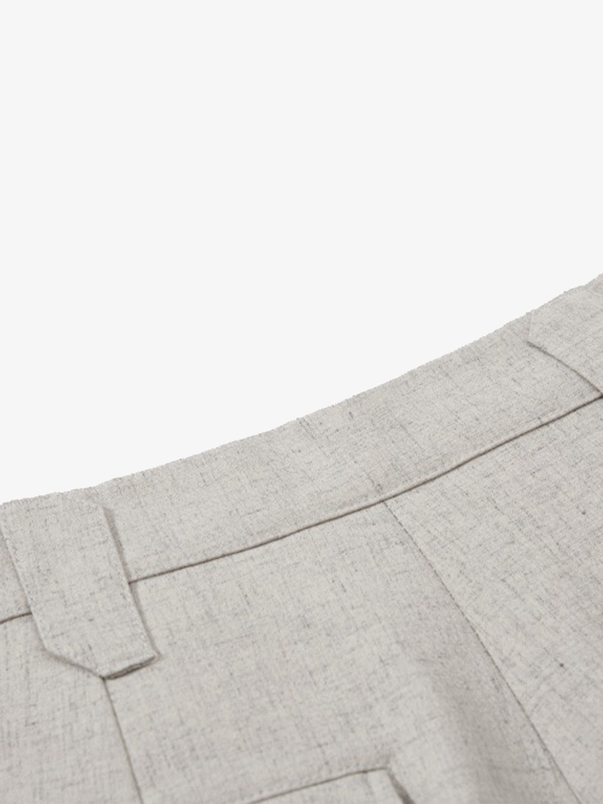 Tie Detail Relaxed Fit Draped Suit Pants