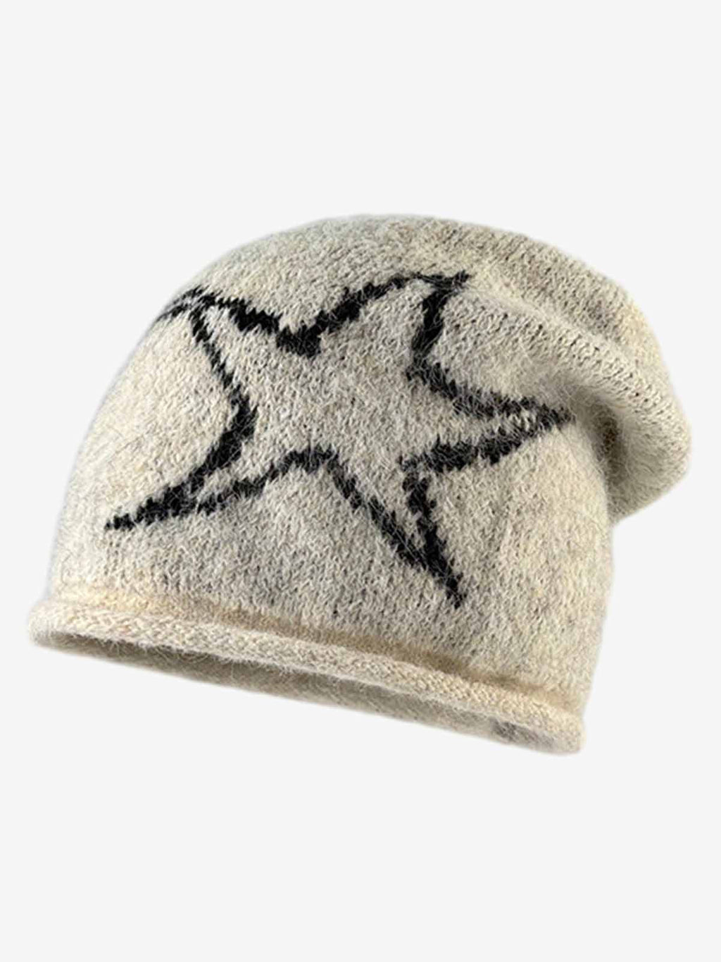 Star Pattern Knit Beanie