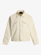 Panel Construction Button-Up Workwear Jacket