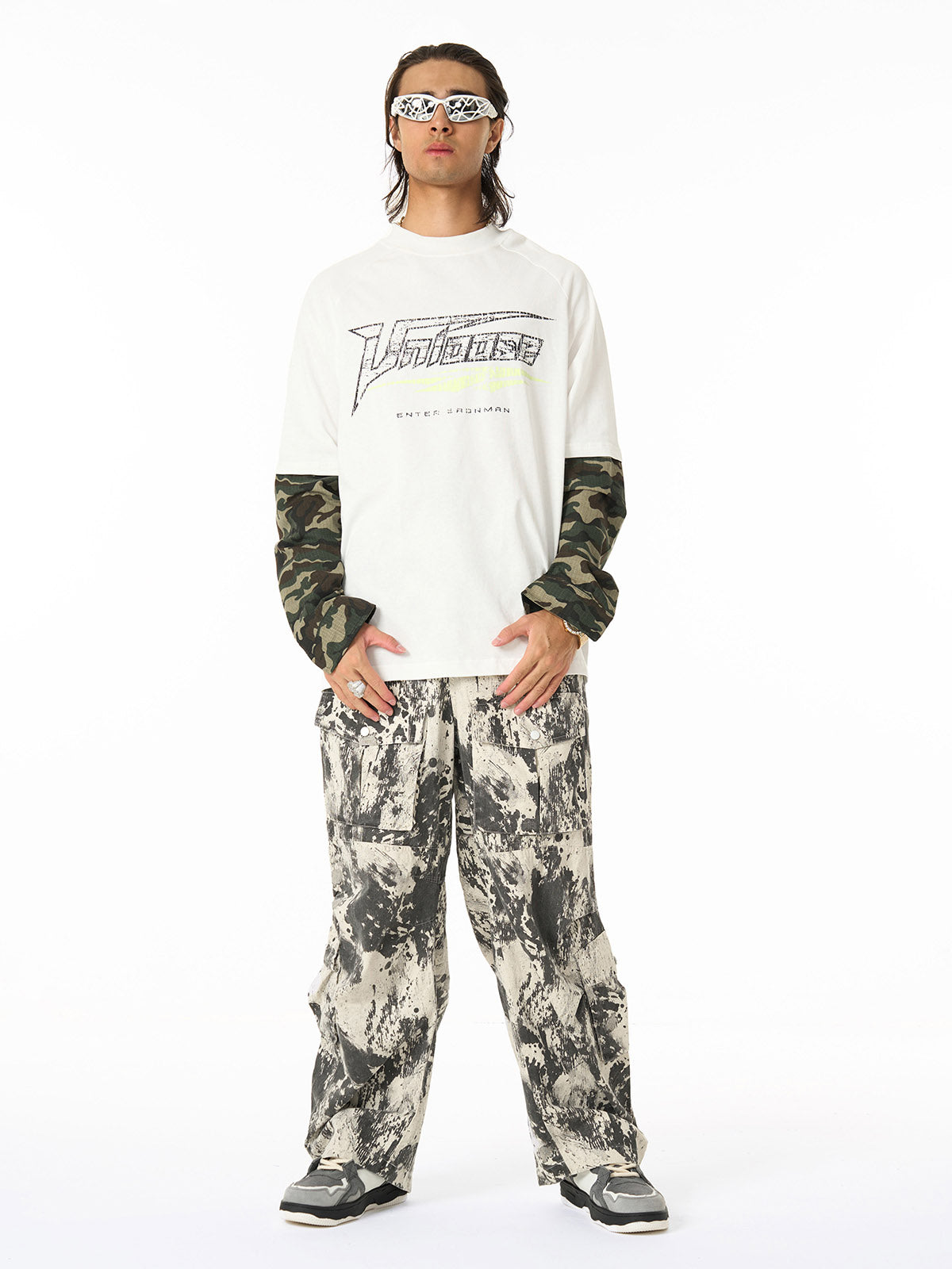 Hip-Hop Camouflage Multi-Pocket Cargo Pants