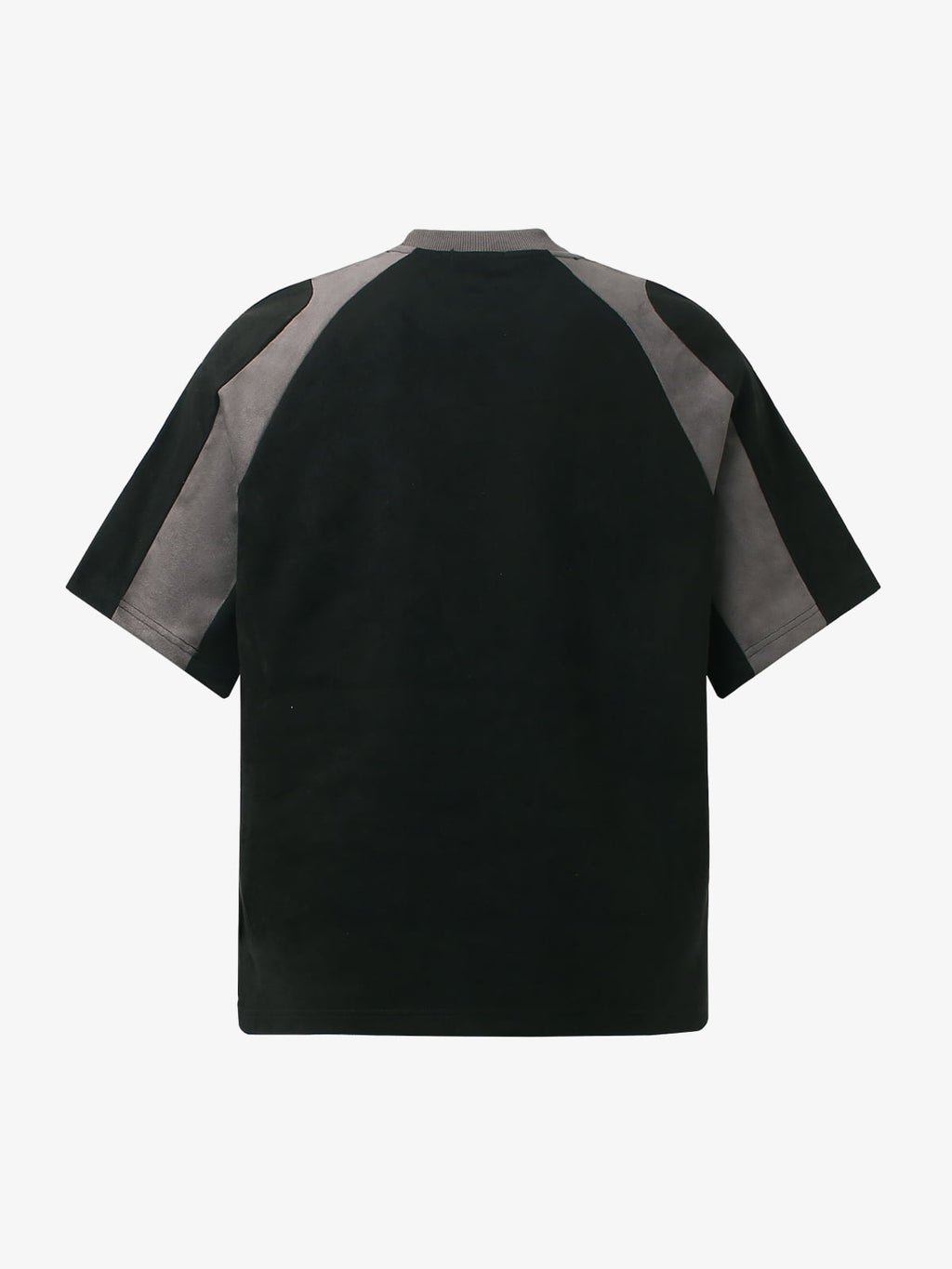 Suede-Touch Embroidered Sport Color-Block T-Shirt