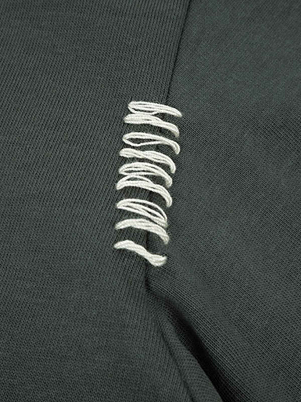 Minimal Exposed Stitch Design T-Shirt