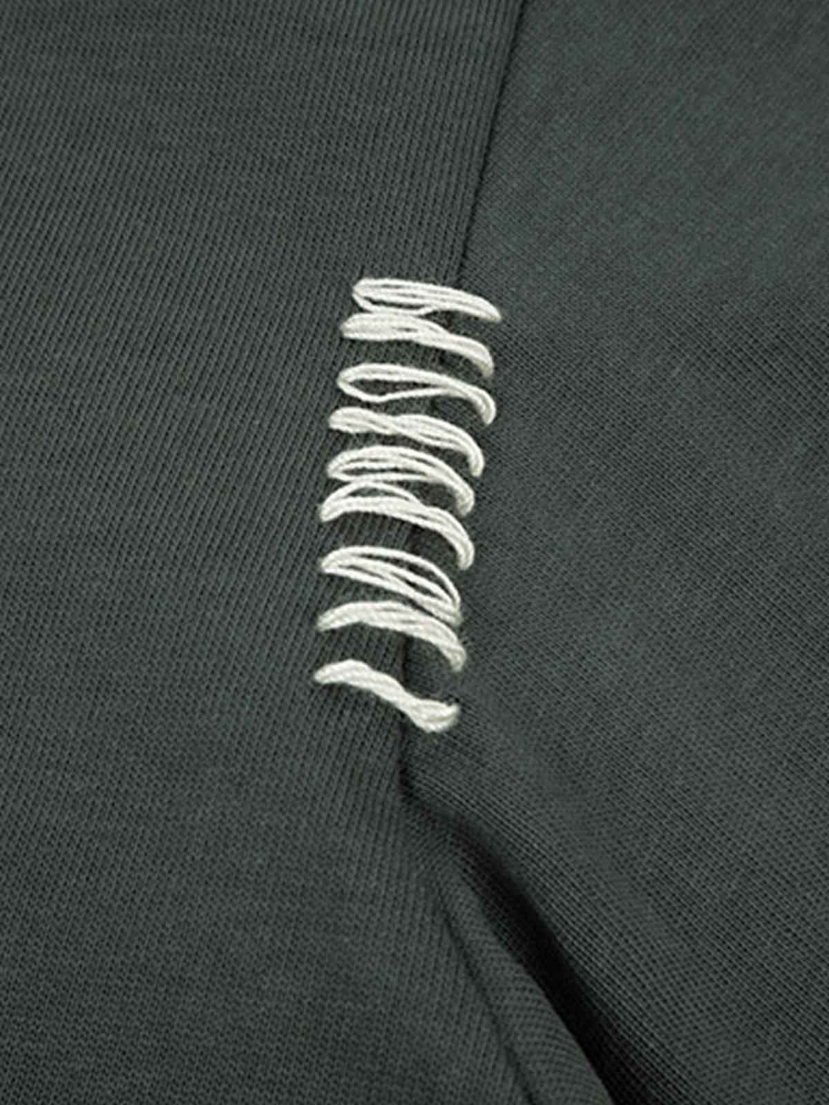 Minimal Exposed Stitch Design T-Shirt