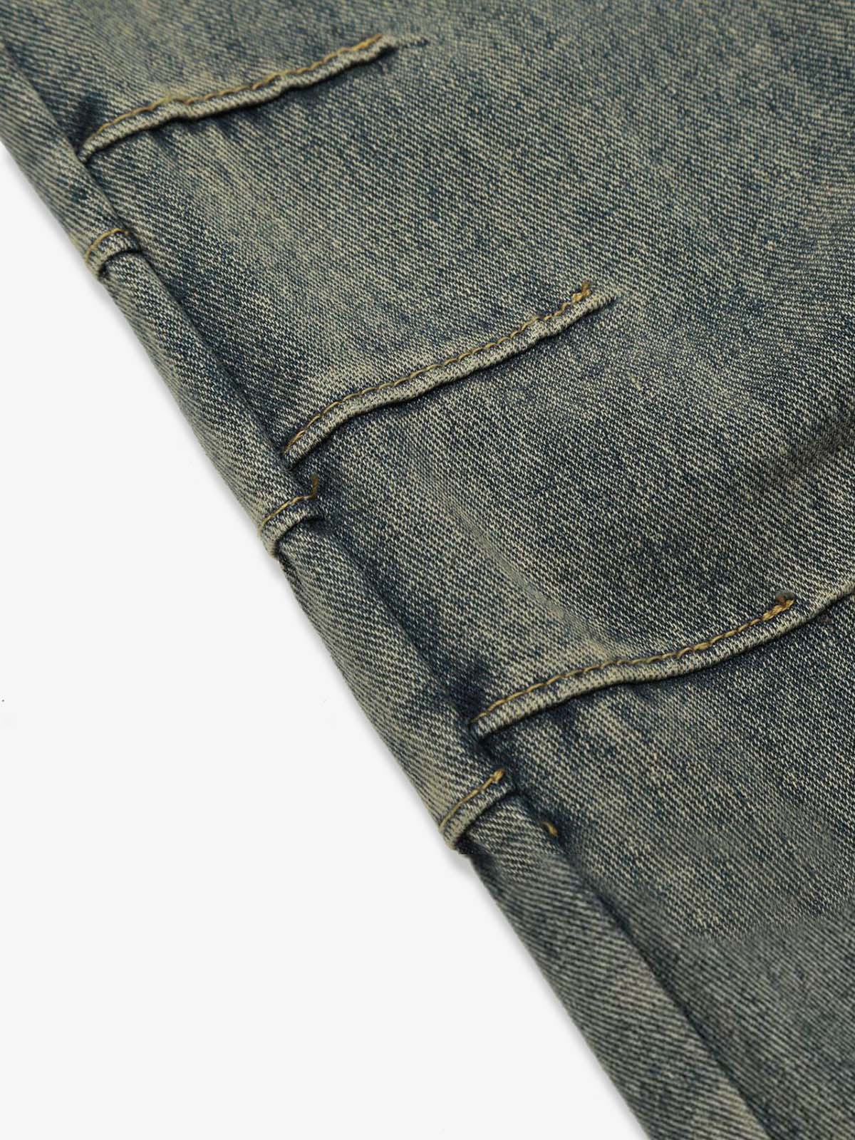 Washed Scorpion Print Multi Pocket Cargo Pants