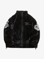 Theprecipice Street Letter Embroidered Fleece Jacket - 1838