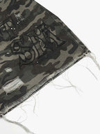 Distressed Camo Multi-Pocket Straight-Leg Jorts - 2611
