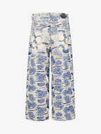 Jacquard Distressed Denim Jeans