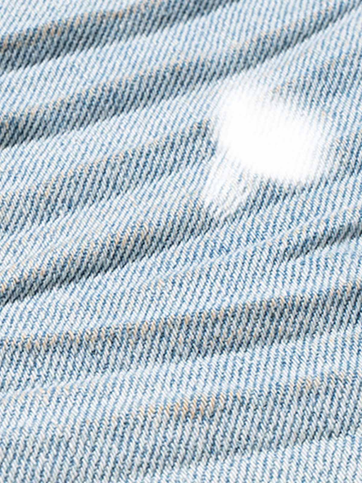 Layered Distressed Denim Jorts