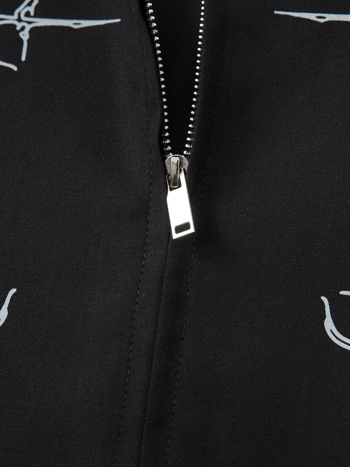 Street Gothic PU Leather Collar With Thorn Print Jacket