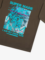 precipice Blue Art Graffiti Pattern T-Shirt