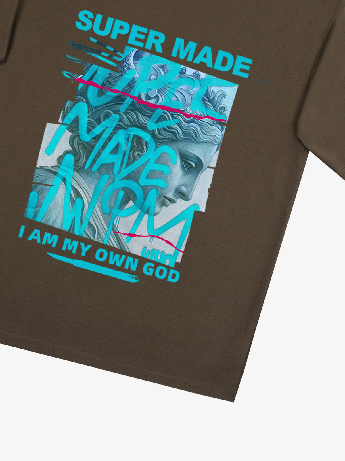 precipice Blue Art Graffiti Pattern T-Shirt